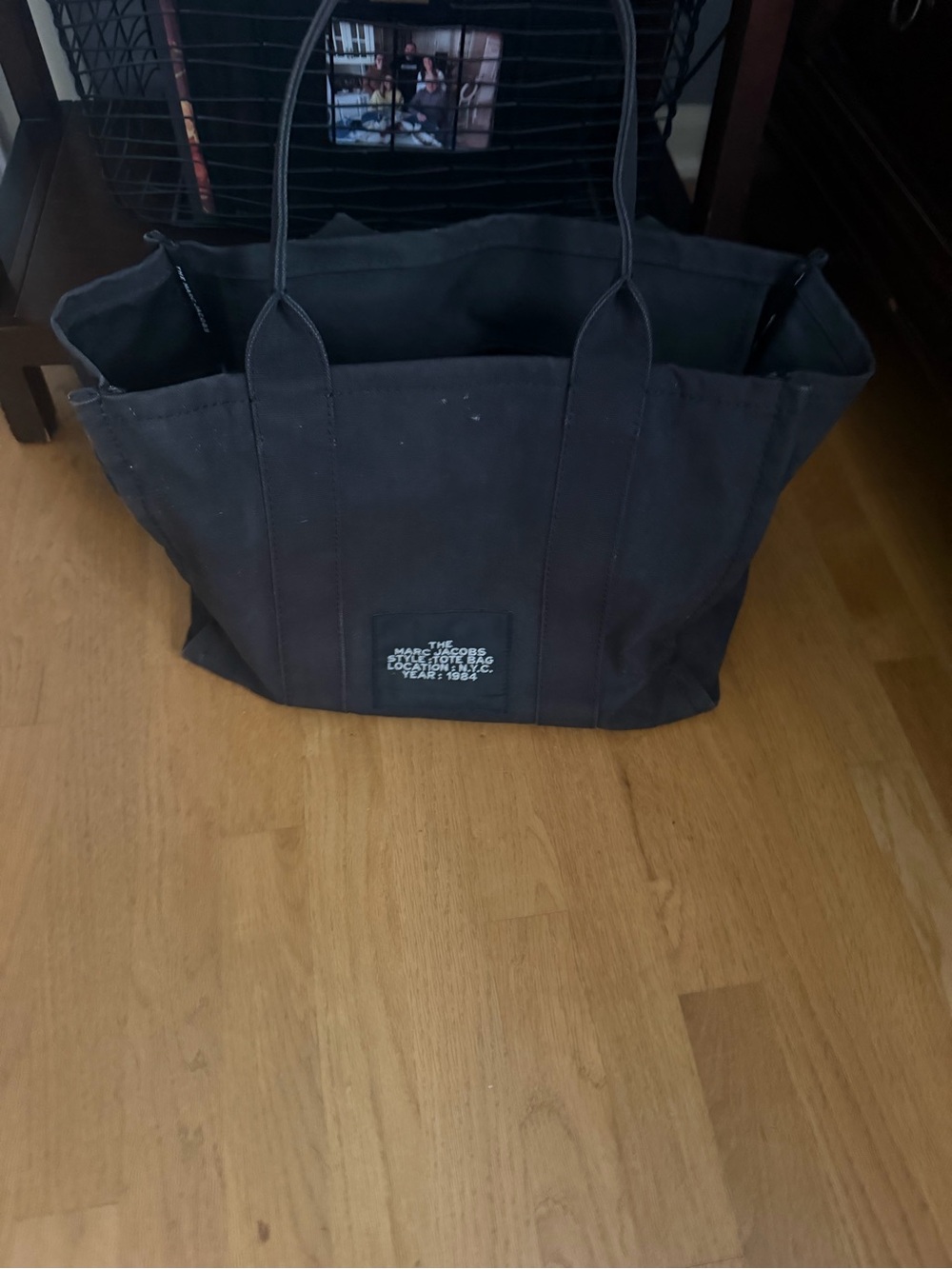 Marc By Marc Jacobs Black Canvas Duffel Tote